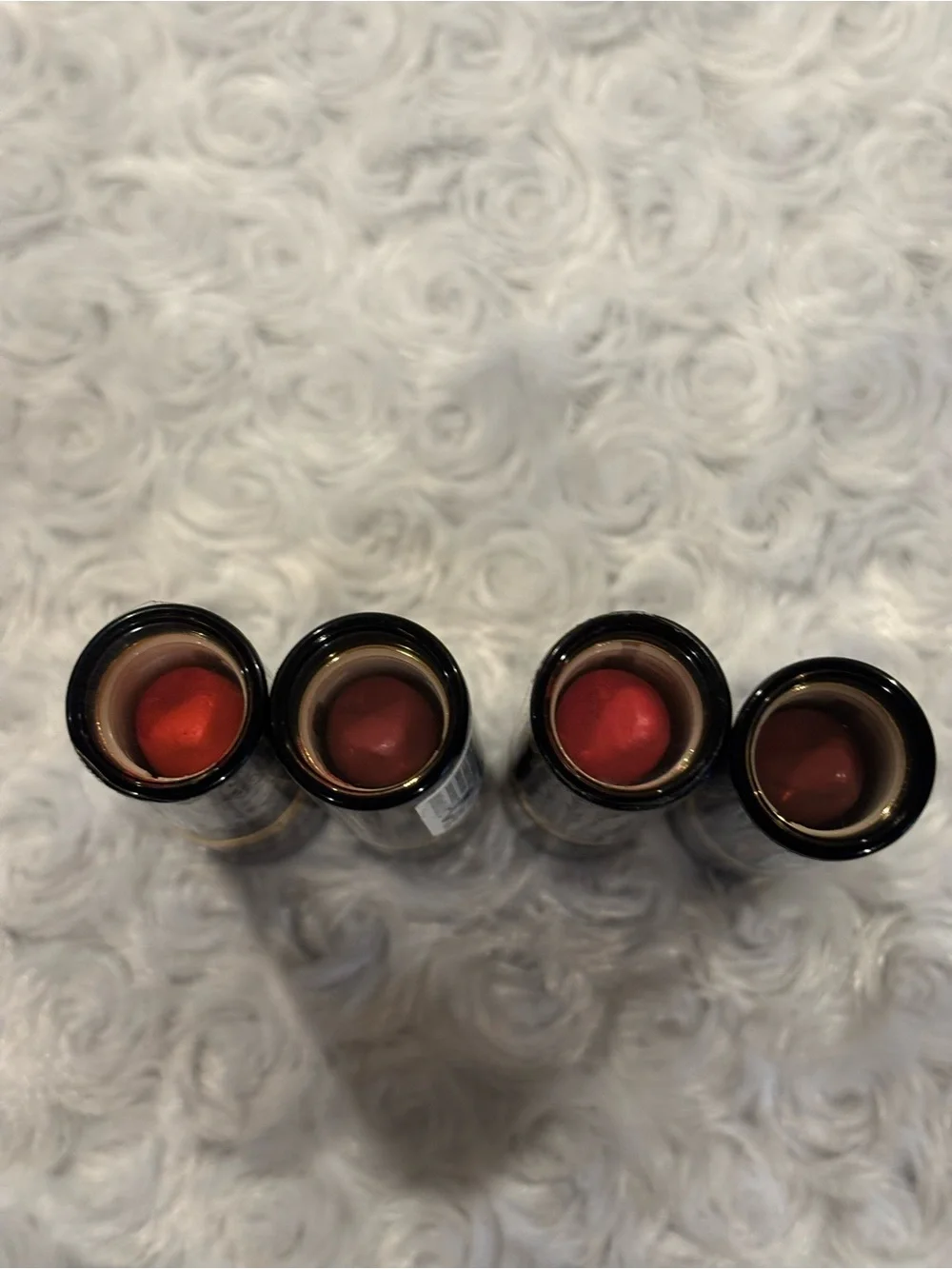 Revlon Four-Piece Lipstick Set in Red and Pink Tones